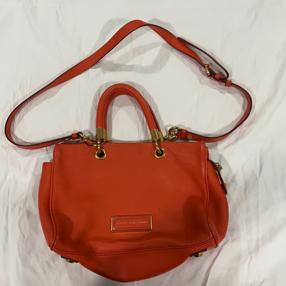 Orange Leather Marc Jacobs Bag w/shoulder strap